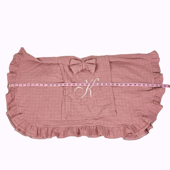 Muslin Car Seat Cover Pink Embroidered K - Picture 8 of 10